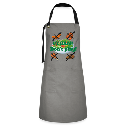 Vegan Artisan Apron - gray/black