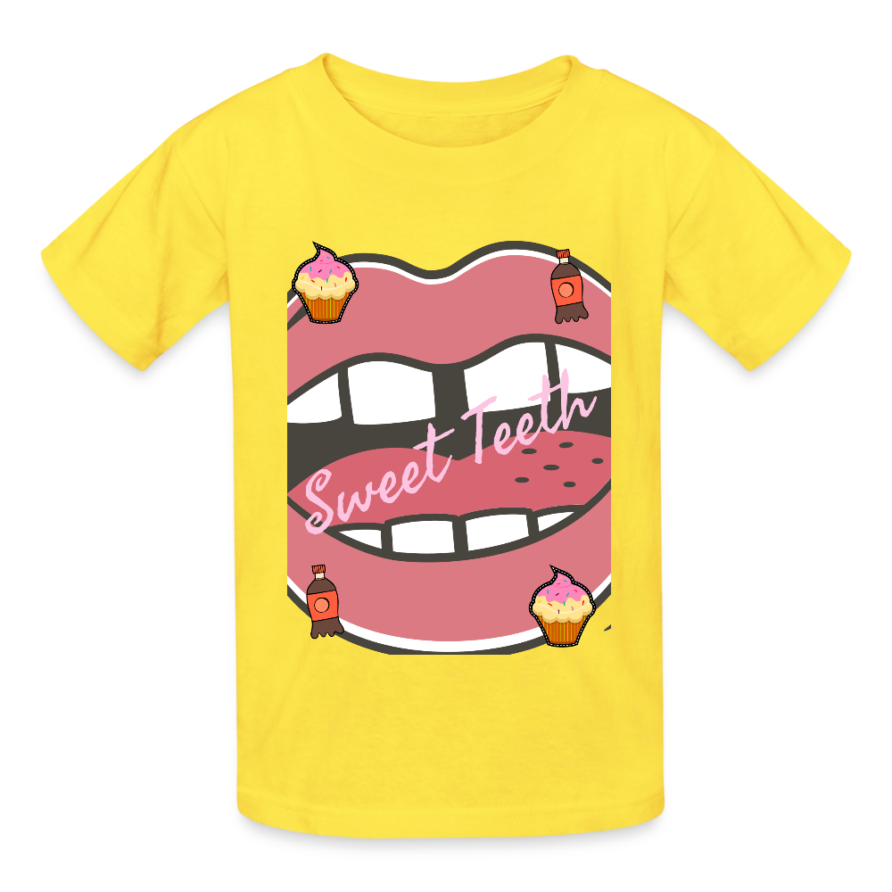 Sweet Teeth Youth T-Shirt - yellow