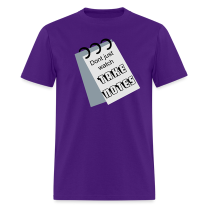 Take Notes T-shirt - purple