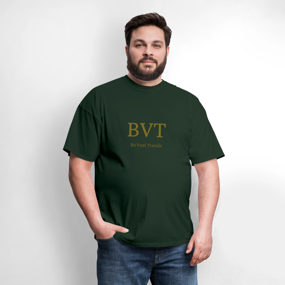 BVT Gold Metallic Unisex Tshirt - forest green