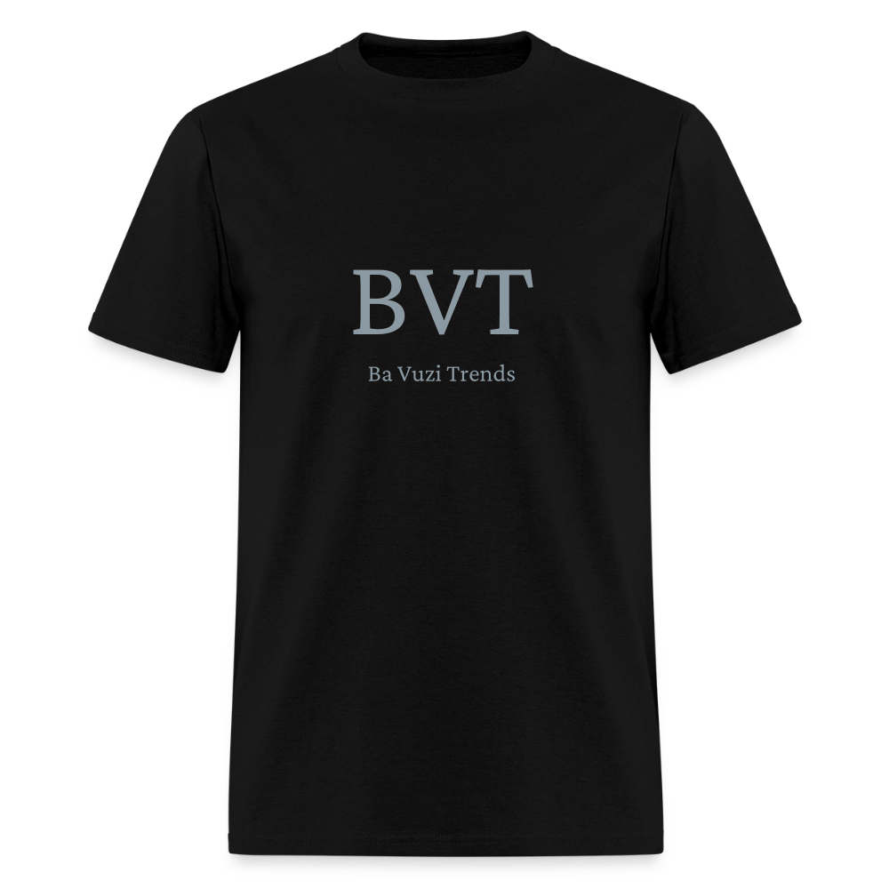 BVT Silver Metallic Unisex Tshirt - black
