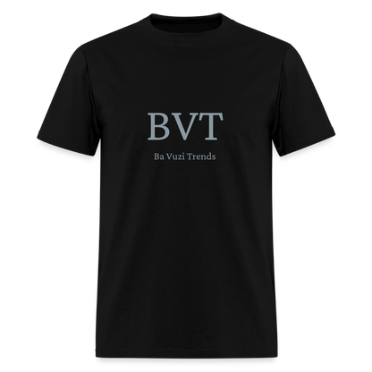 BVT Silver Metallic Unisex Tshirt - black