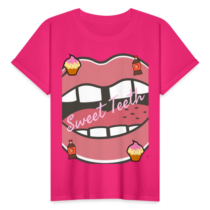Sweet Teeth Youth T-Shirt - fuchsia