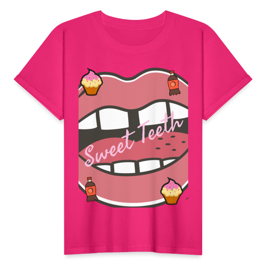 Sweet Teeth Youth T-Shirt - fuchsia