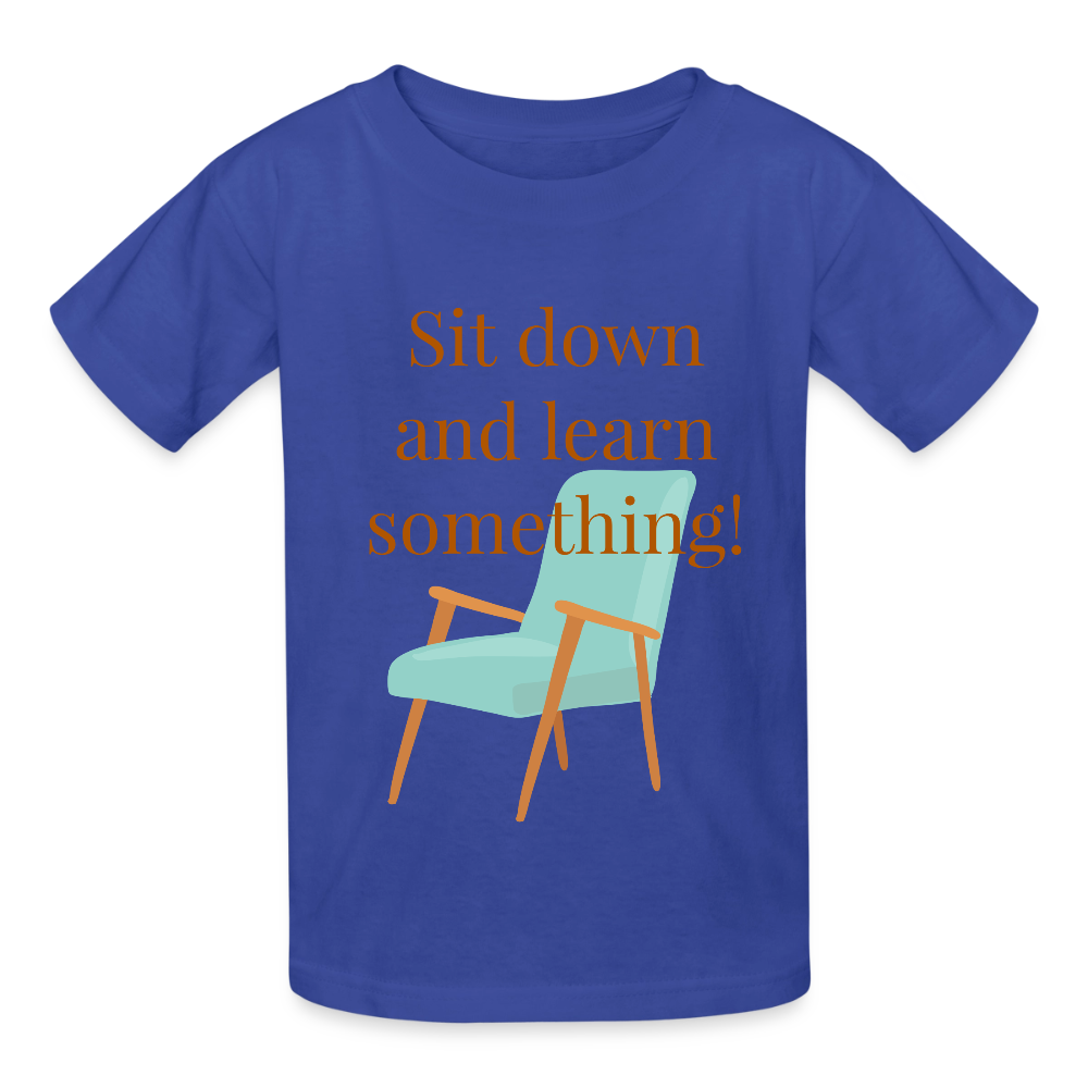 Sit Down Youth T-Shirt - royal blue
