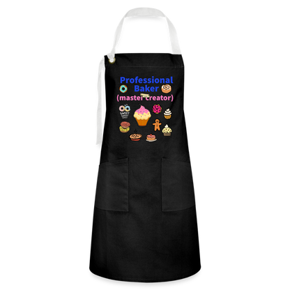 Prof Baker Artisan Apron - black/white