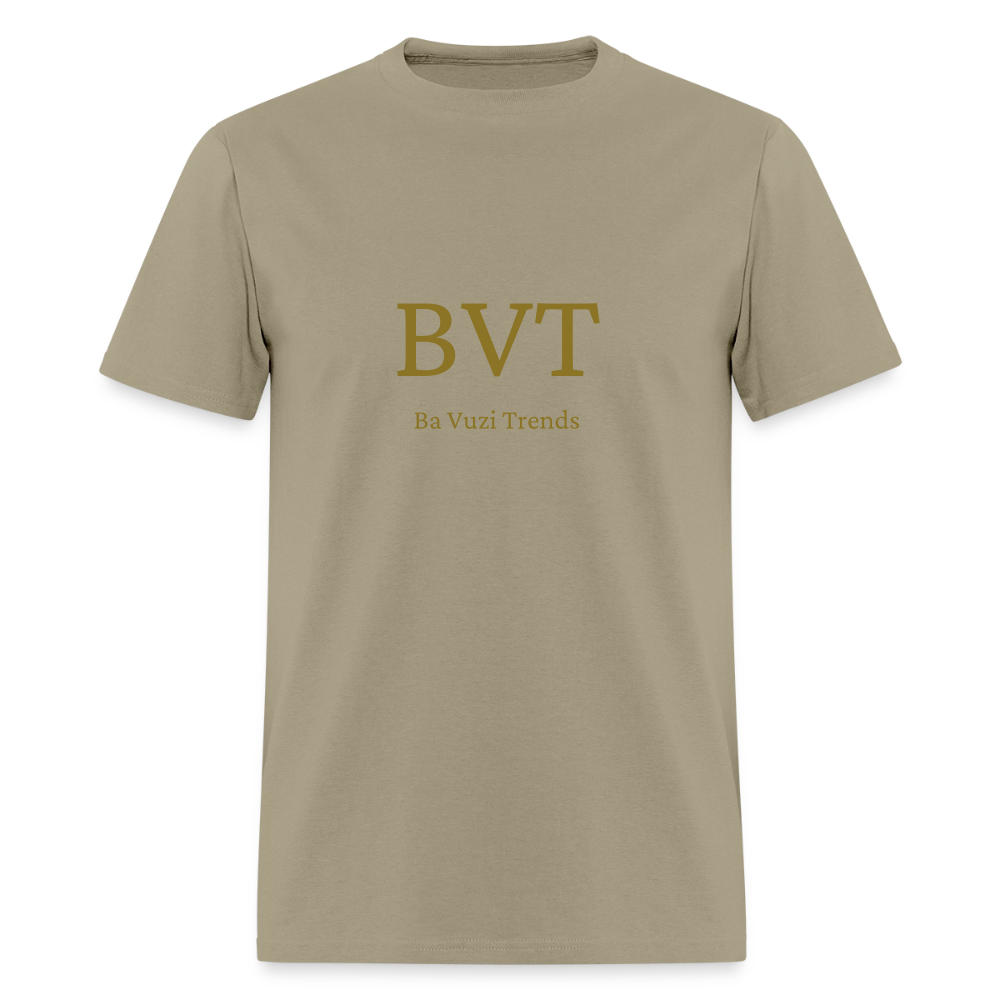 BVT Gold Metallic Unisex Tshirt - khaki
