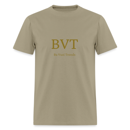 BVT Gold Metallic Unisex Tshirt - khaki