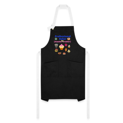 Prof Baker Artisan Apron - black/white