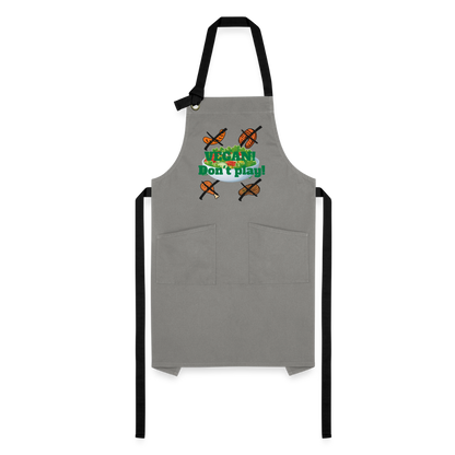 Vegan Artisan Apron - gray/black
