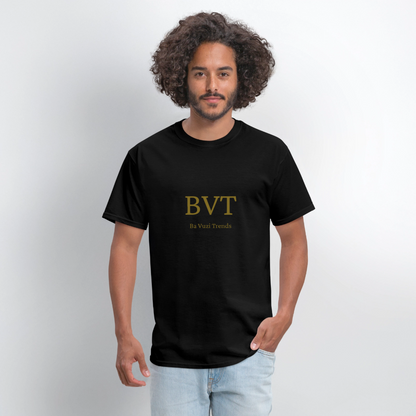 BVT Gold Metallic Unisex Tshirt - black