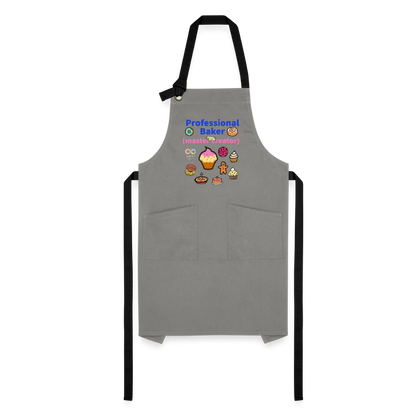 Prof Baker Artisan Apron - gray/black