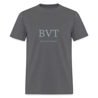 BVT Silver Metallic Unisex Tshirt - charcoal