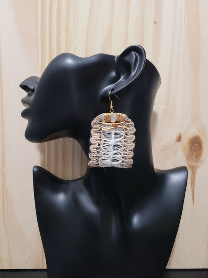 Woven Essence Drop Earrings