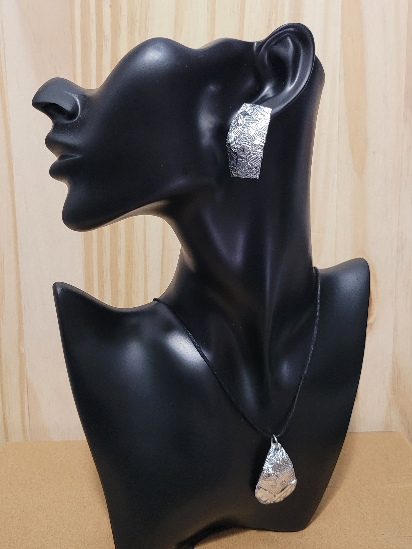 Obsidian Weave Jewelry Set