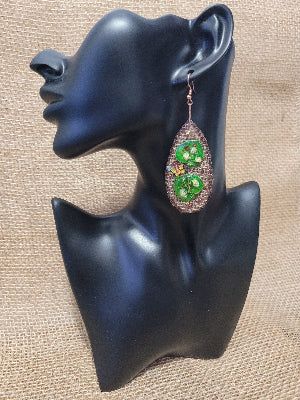 Verdant Relic Drop Earrings