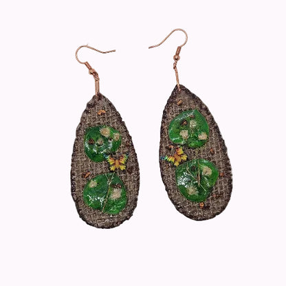 Verdant Relic Drop Earrings