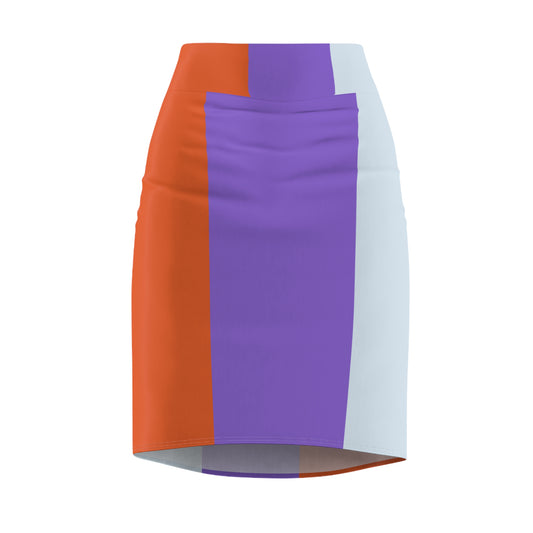 Color Block Women's Pencil Skirt OPB