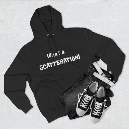 Playful Fleece Hoodie with Witty Text - Scatteration!