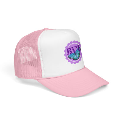 Butterfly Vibes Foam Trucker Hat – BVT Logo Mesh Cap