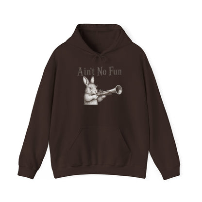 Ain't No Fun Rabbit Hoodie – Funny Vintage Animal Graphic Hoodie
