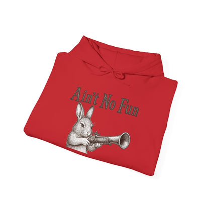 Ain't No Fun Rabbit Hoodie – Funny Vintage Animal Graphic Hoodie