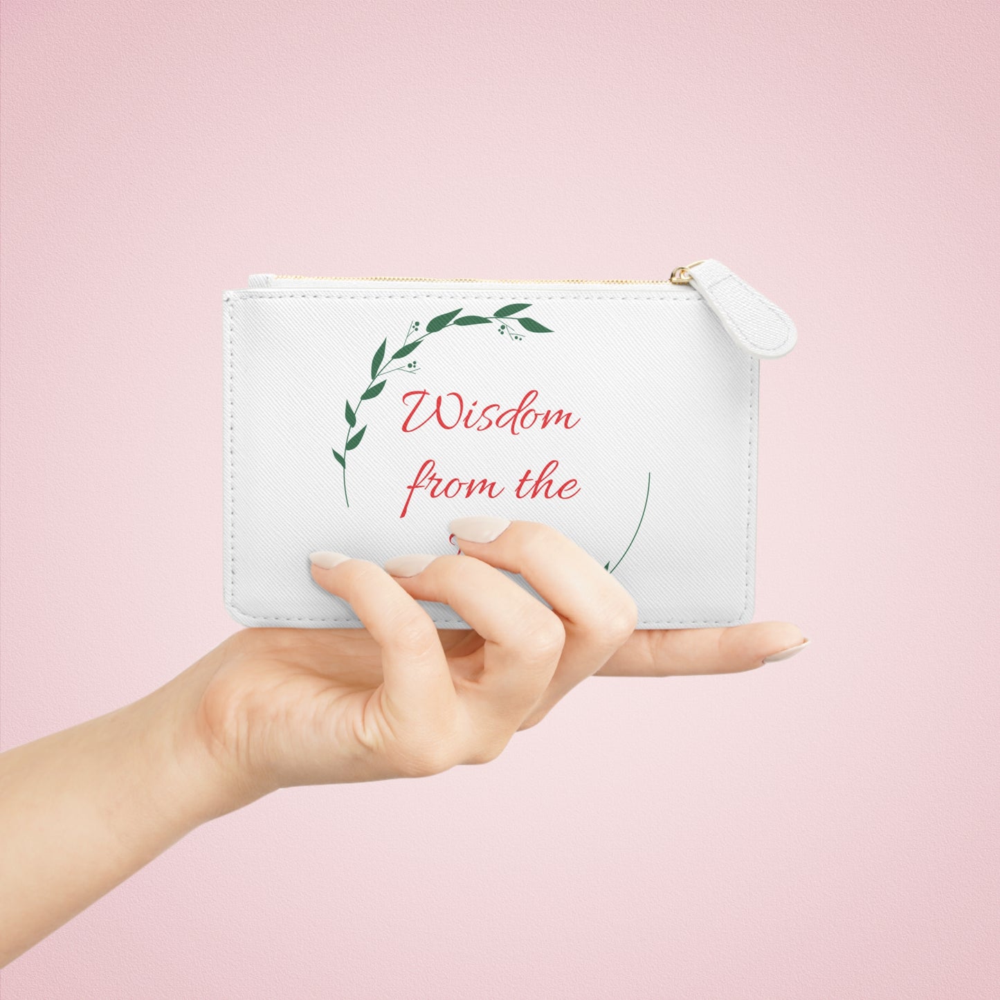 Wisdom FTI White Mini Clutch Bag