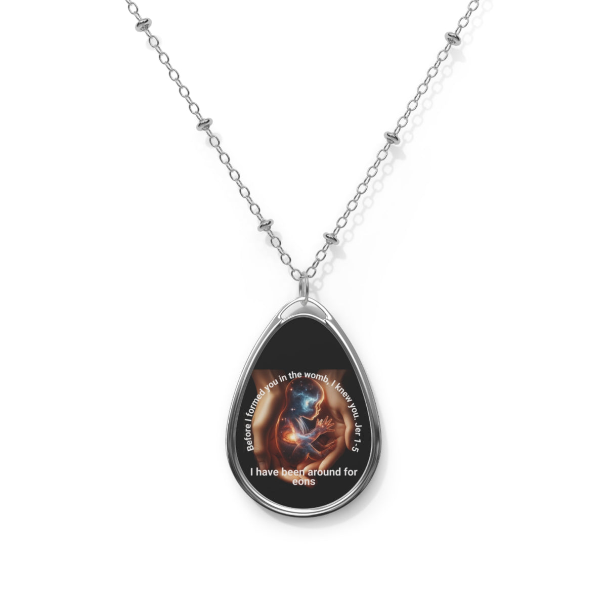 I Knew You Oval Necklace