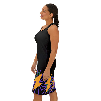 Vibrant Abstract Racerback Dress B
