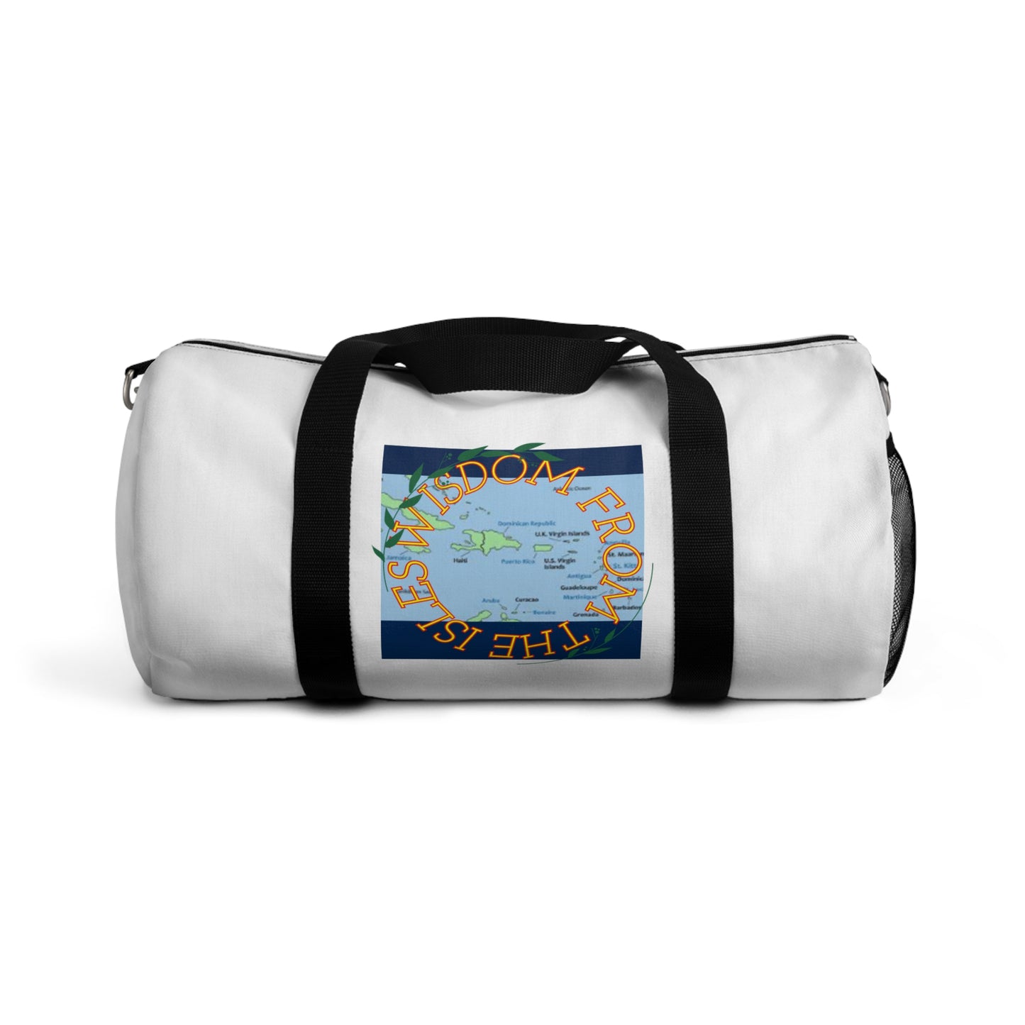 Travel Duffel Bag — 'The World Is Yours' Map Graphic