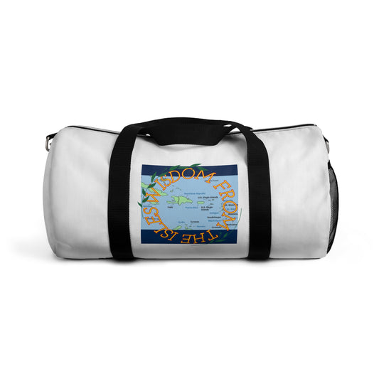 Travel Duffel Bag — 'The World Is Yours' Map Graphic
