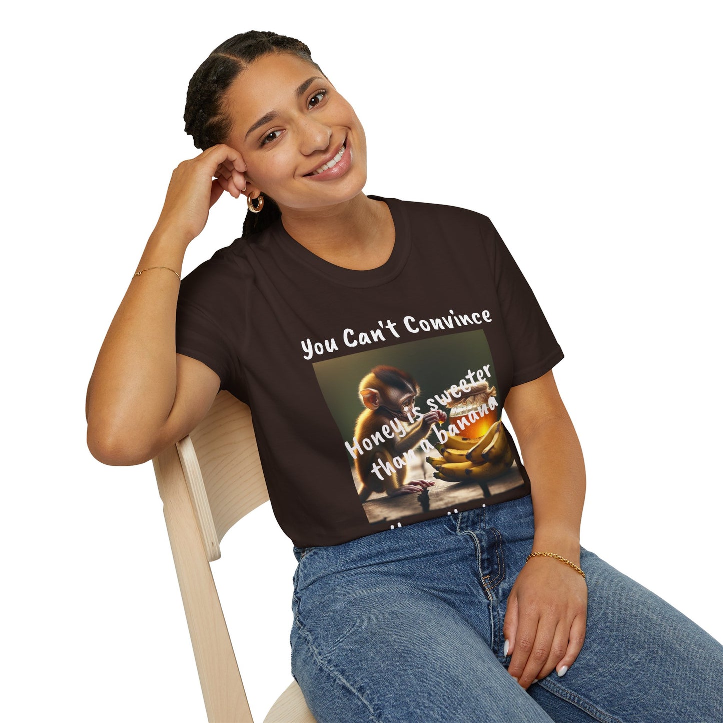Honey and Banana Graphic T-Shirt — "You Can't Convince"