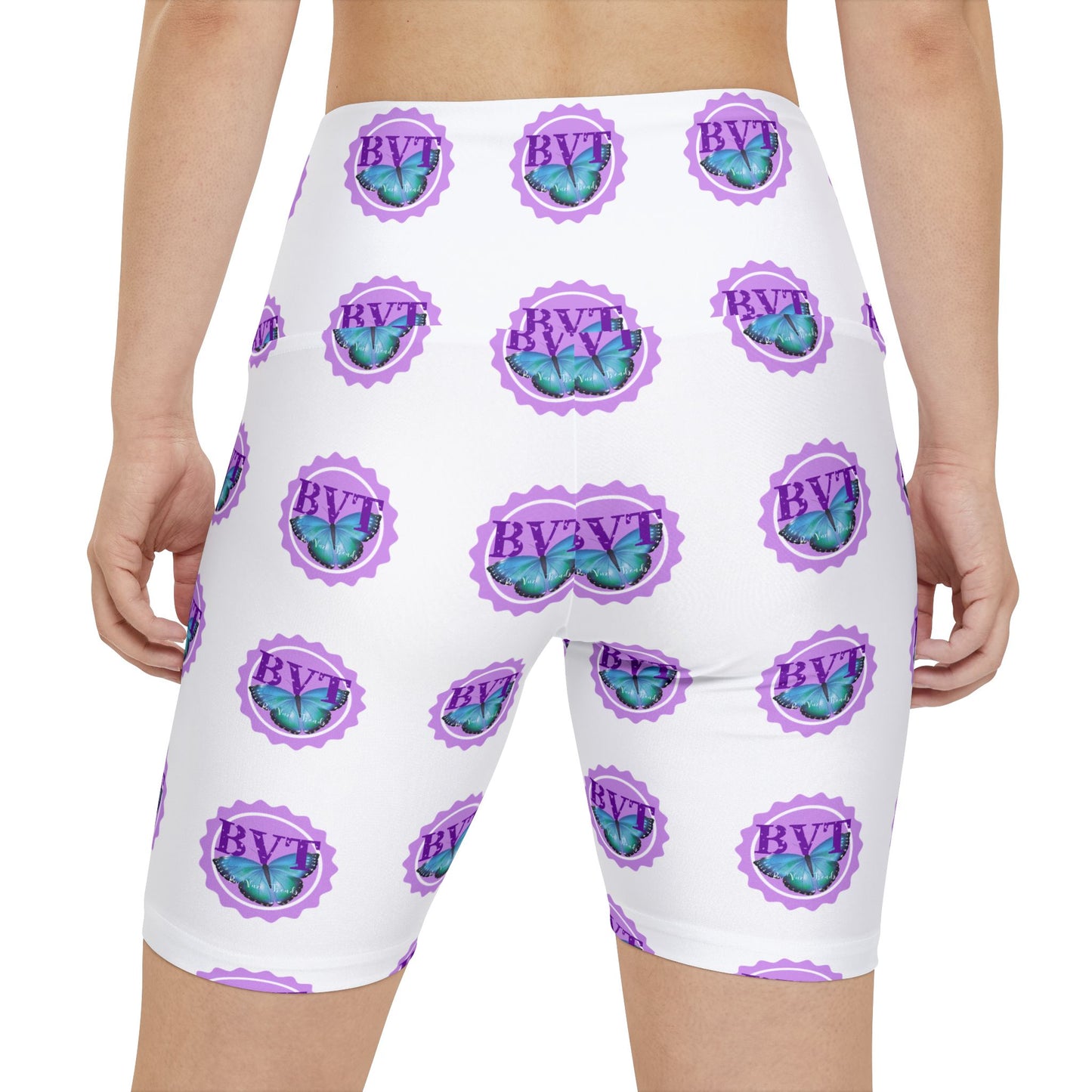 Workout Shorts — BVT Logo All-Over Print