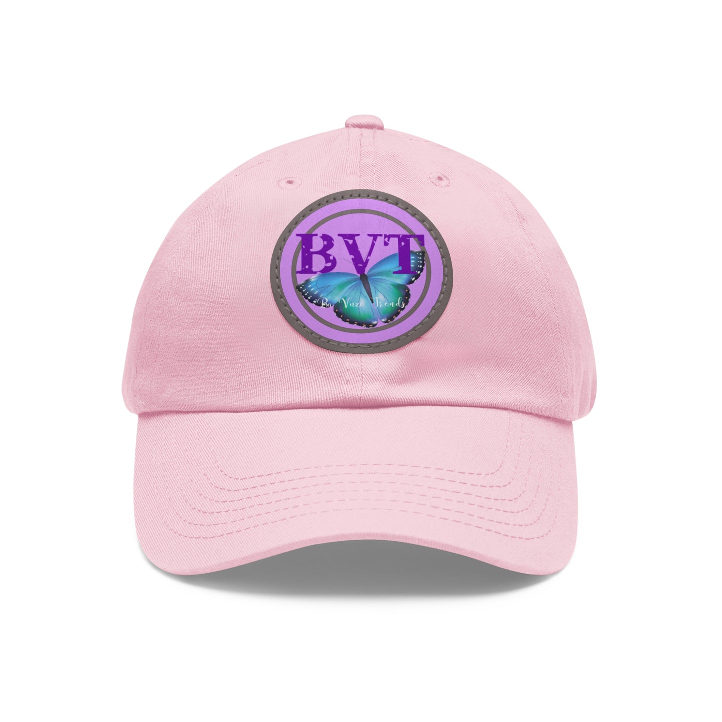 Butterfly Patch Dad Hat — BVT Logo Pink Cap