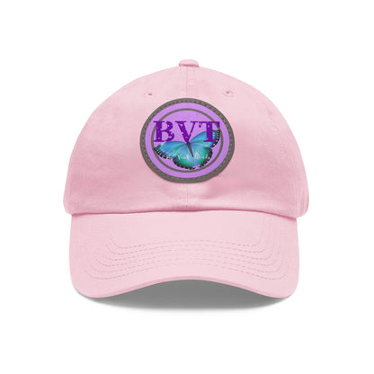 Butterfly Patch Dad Hat — BVT Logo Pink Cap