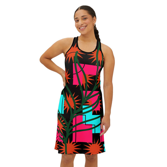 Tropical Print Racerback Dress B