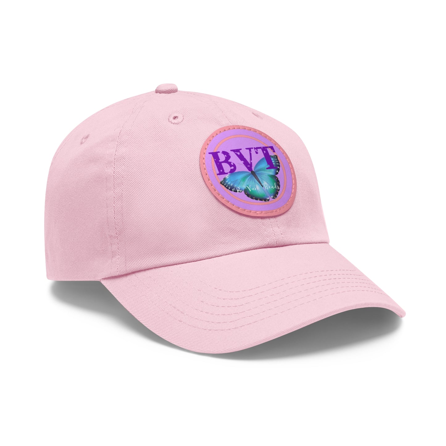 Butterfly Patch Dad Hat — BVT Logo Pink Cap