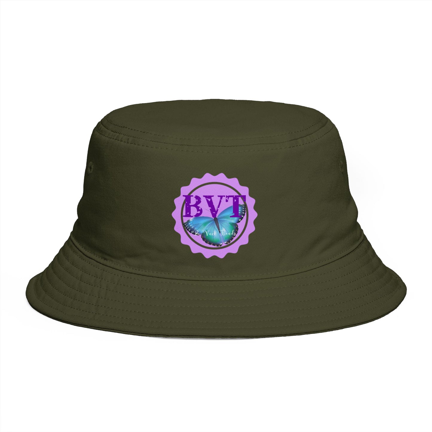 BVT Butterfly Logo Bucket Hat — Casual Sun Hat