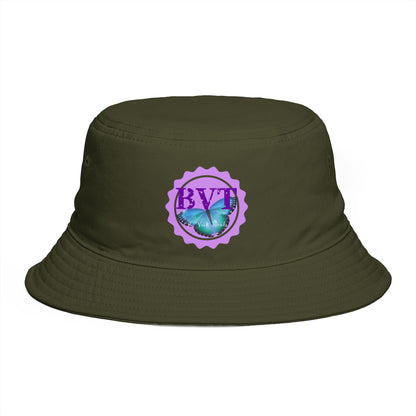 BVT Butterfly Logo Bucket Hat — Casual Sun Hat