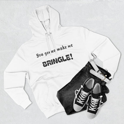 Playful Fleece Hoodie with Witty Text - Bringle