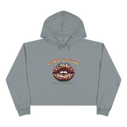 Know Thyself Crop Hoodie | Animal Print Graphic