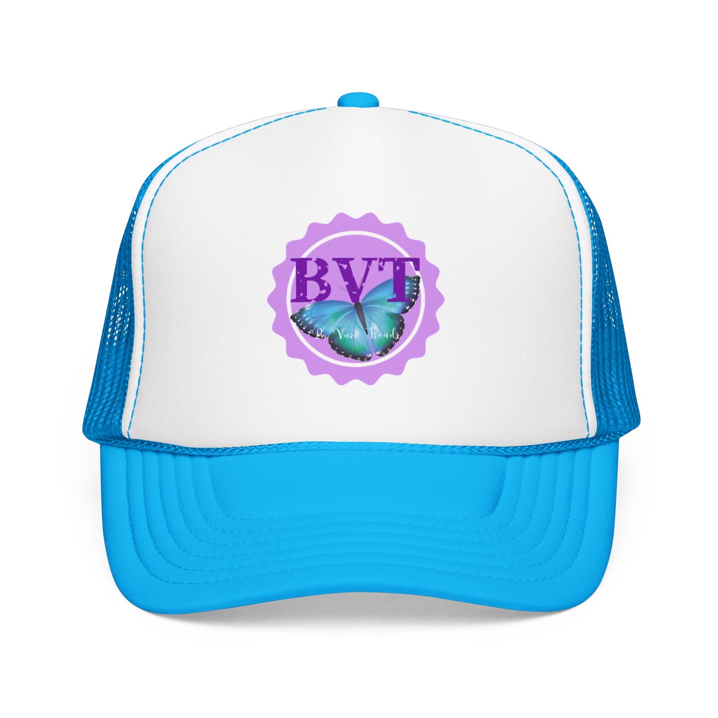 Butterfly Vibes Foam Trucker Hat – BVT Logo Mesh Cap