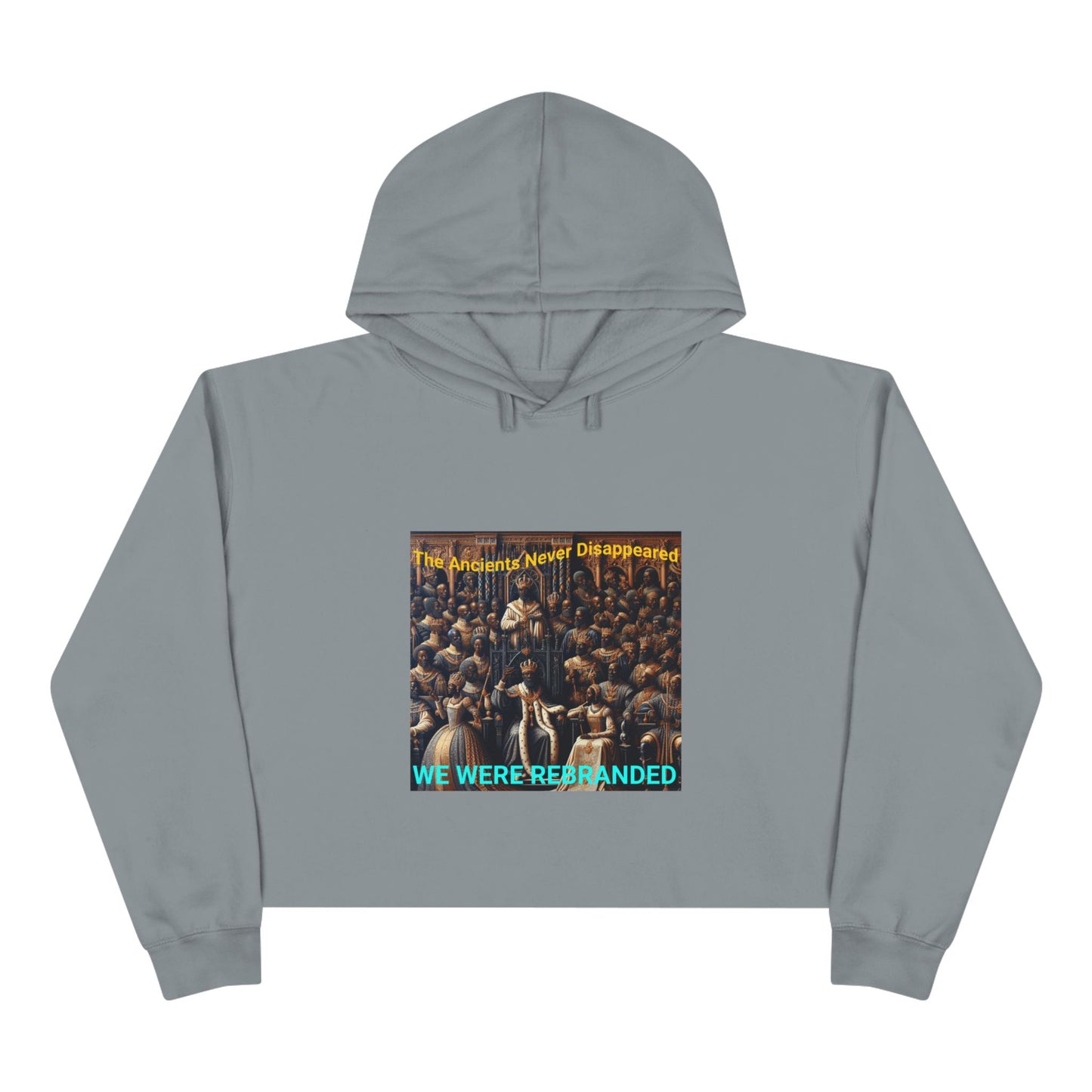 We Were Rebranded Crop Hoodie | Royalty Graphic