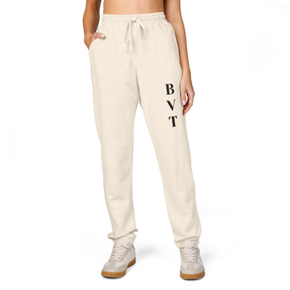 Unisex Fleece Sweatpants  BVT Garment-Dyed