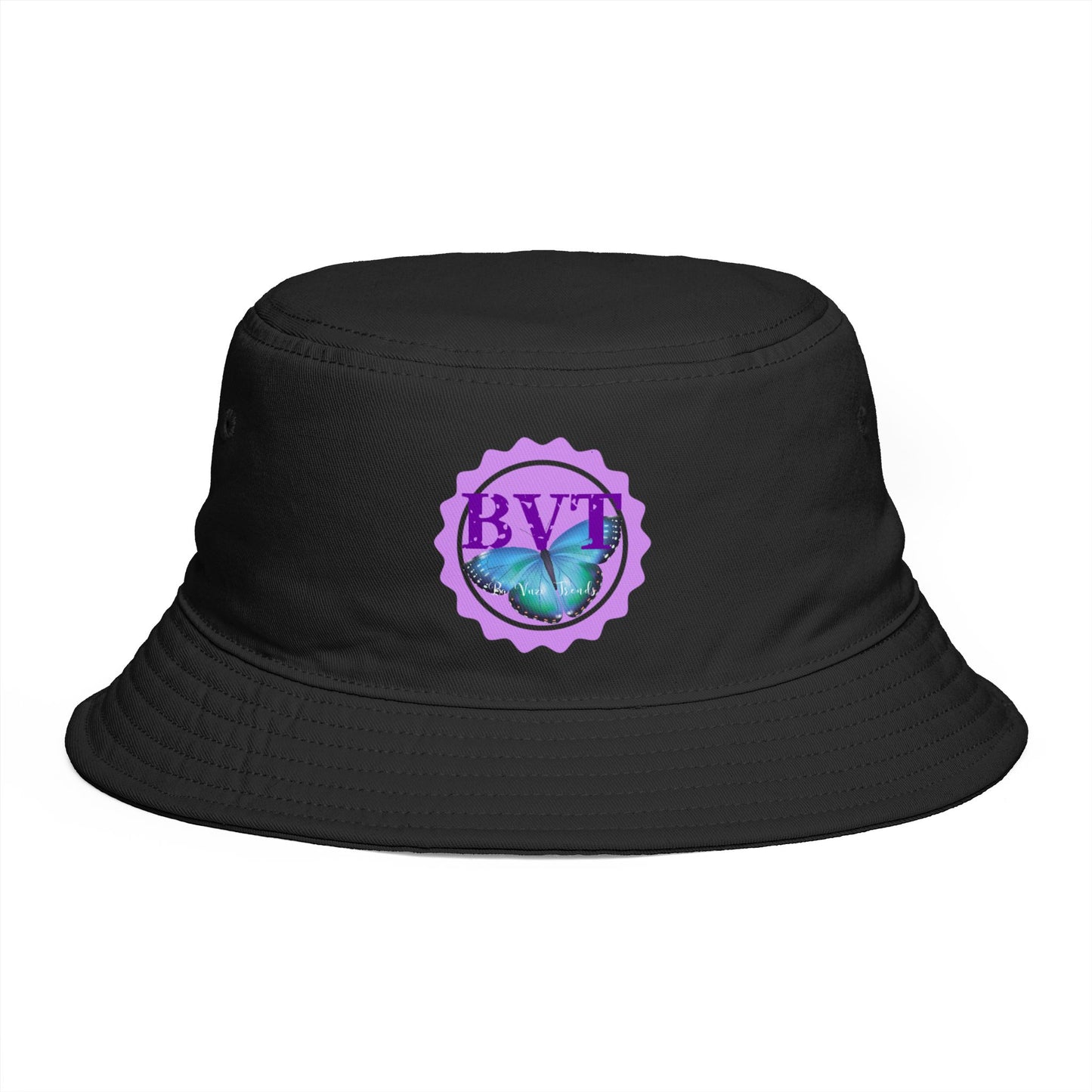 BVT Butterfly Logo Bucket Hat — Casual Sun Hat