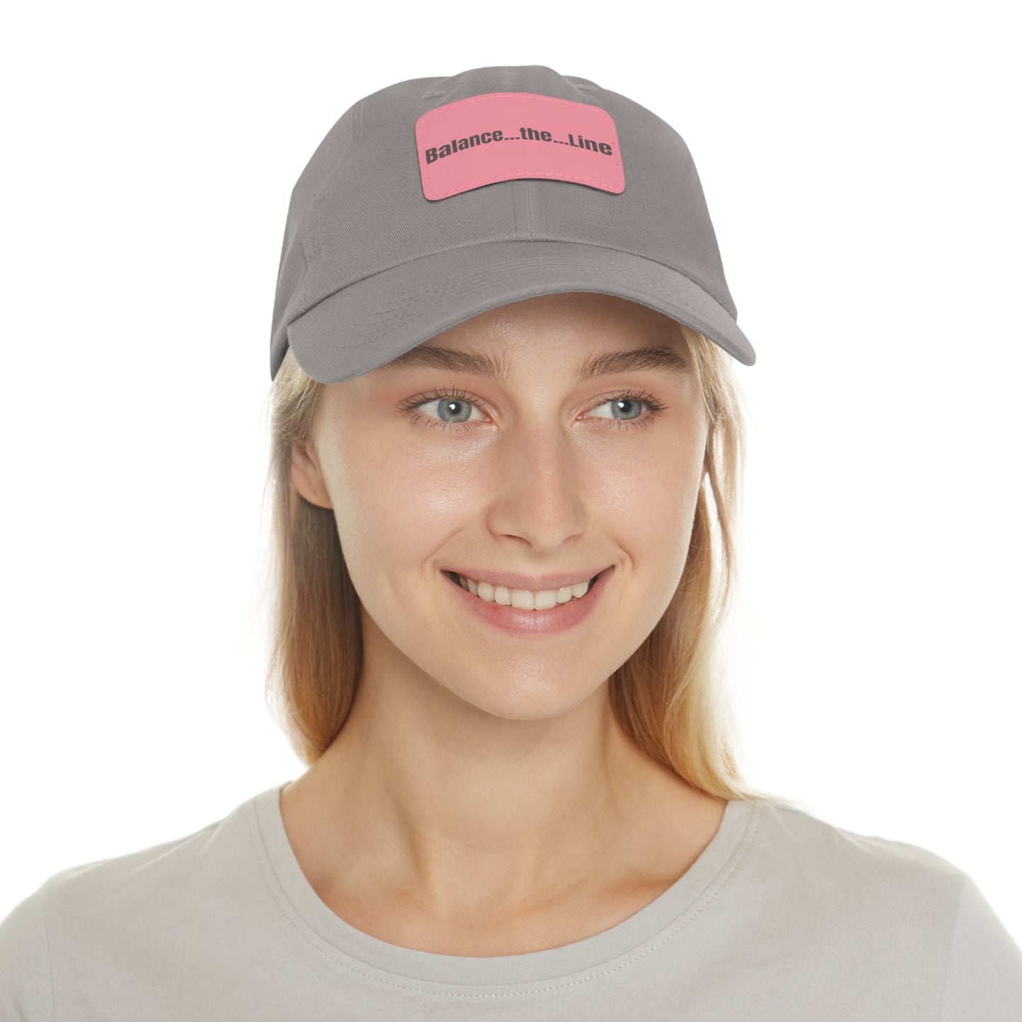 "Balance...the...Line" Statement Cap —  Gray Dad Hat