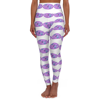 BVT Oval High-Waisted Yoga Leggings –  All-Over Print
