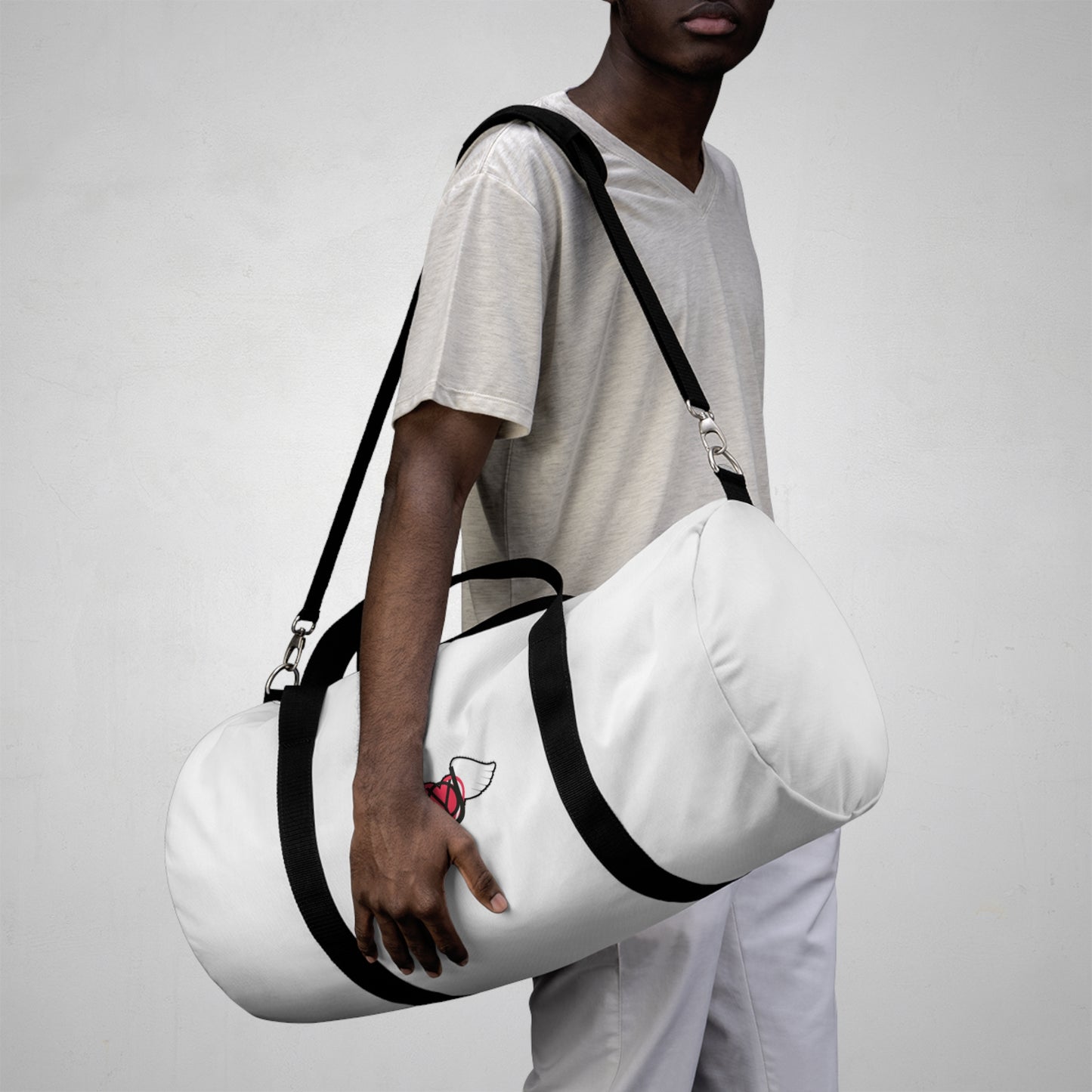 Travel Duffel Bag  — Embrace You White Gym Bag