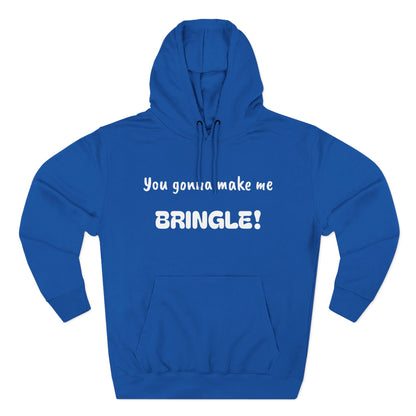 Playful Fleece Hoodie with Witty Text - Bringle