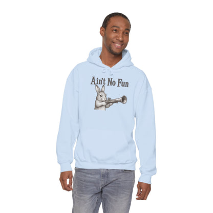 Ain't No Fun Rabbit Hoodie – Funny Vintage Animal Graphic Hoodie